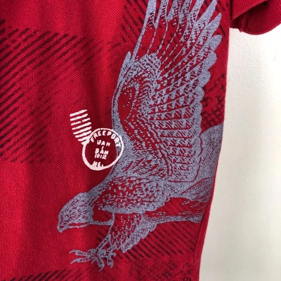 LL BEAN EUC BOYS RED POLO TOP SHIRT SUMMER GOLF SHIRTS TOPS CASUAL  SIZE M 10 12 - Picture 4 of 7